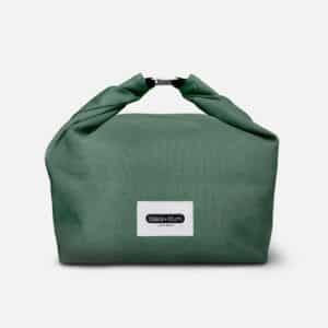 un lunch bag isotherme olive Black+Blum, vue de face sur fond blanc