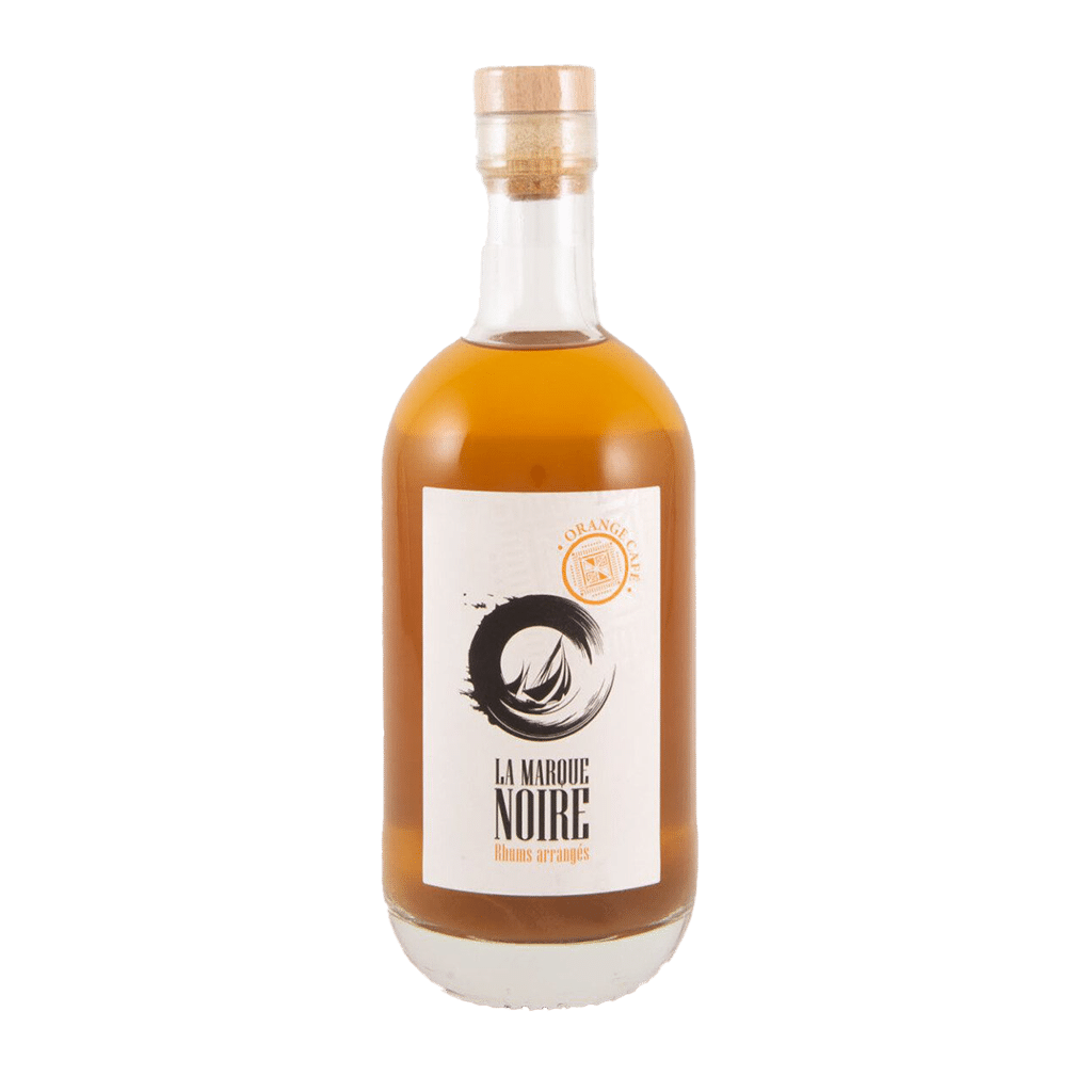Spiritueux – Rhum arrangé Orange Café – 70 cl – La Marque Noire - Vu de face sur fond blanc