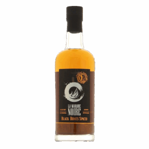 Vieux rhum 70 cl - Black Bones Spiced – La Marque Noire - Vu de face sur fond blanc