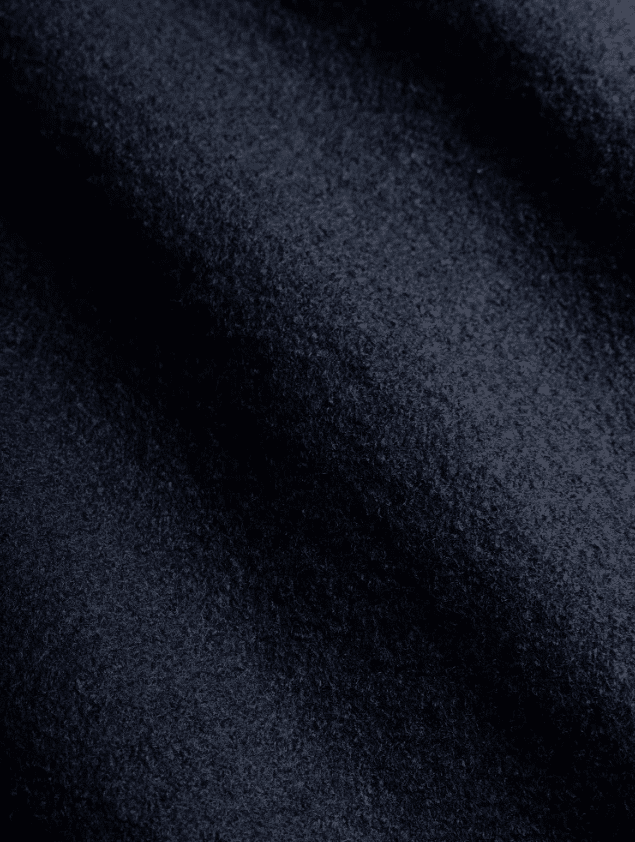 Surchemise en laine bouillie bleu marine - The Nines - zoom