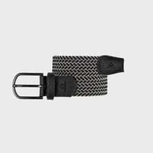 Une ceinture tressé élastique "Haka" Billybelt, vue de face sur fond blanc