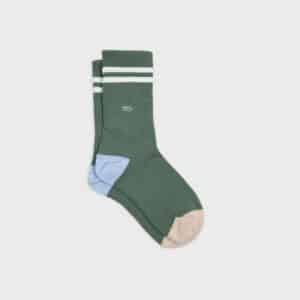 Une paire de chaussettes en coton peigné rétro Billybelt, vue de face sur fond blanc