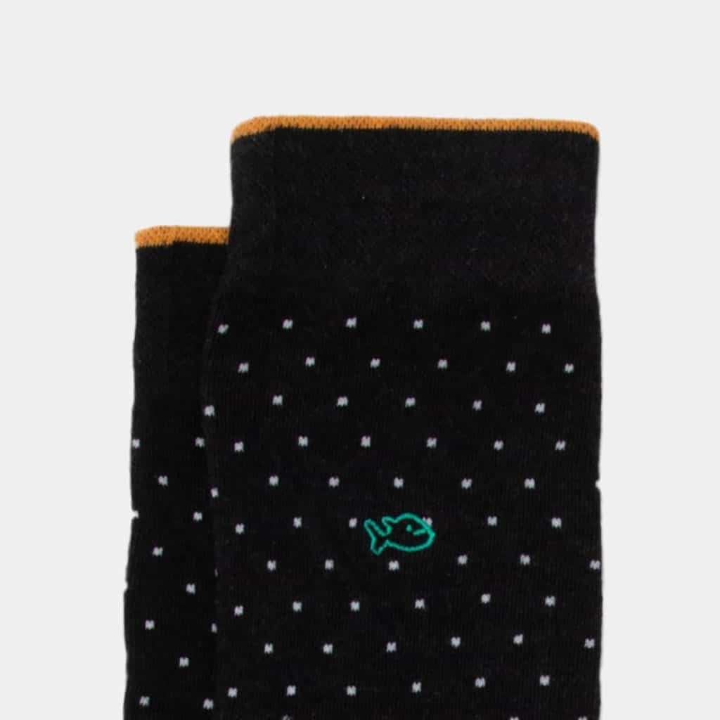 Une paire de chaussette en coton peigne square Billybelt, zoom sur le tissu