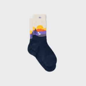 Une paire de chaussettes colorado en coton peigné Billybelt, vue de face sur fond blanc