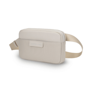 un sac banane Habo sandstone Kapten & Son, vue de face sur fond blanc