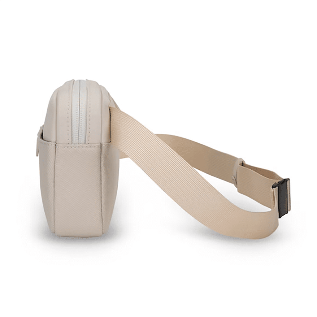 un sac banane Habo sandstone Kapten & Son, vue de côté sur fond blanc