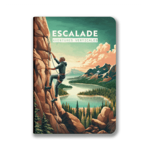 Carnet d'Aventures Escalade : Le Compagnon Indispensable des Grimpeurs, Aventura Edition, vue de face sur fond blanc