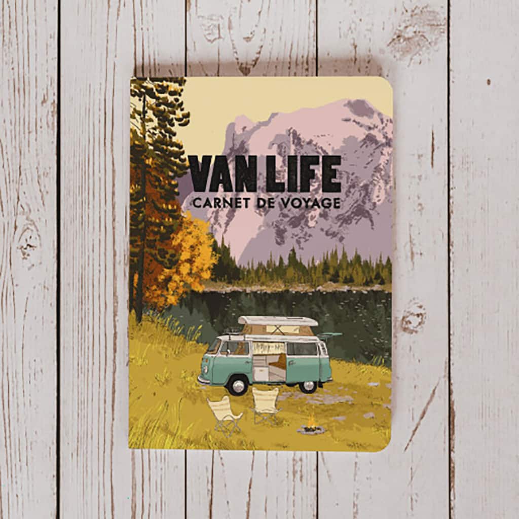 Carnet de voyage van life - Votre guide pour l’aventure sur la route, Aventura Edition, vue de face