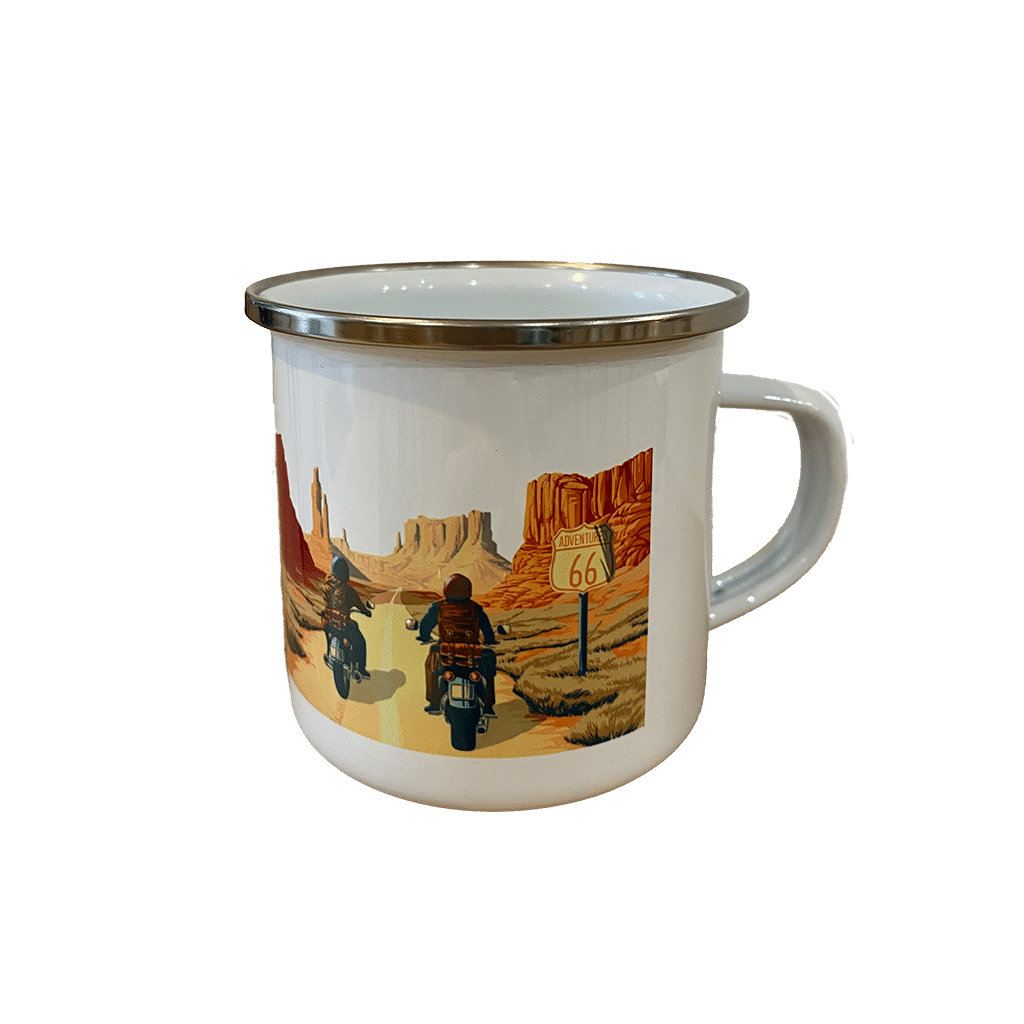Le Mug du Biker : L'Indispensable Compagnon des Riders, Aventura Éditions, vue de face sur fond blanc
