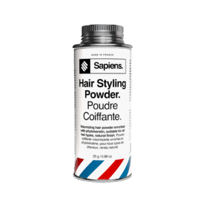 Poudre Coiffante Homme – Volume et Fixation Naturelle (25g), Sapiens, vue de face sur fond blanc