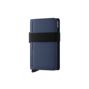 Bandwallet LIBA - Navy-Black : Un portefeuille moderne et sécurisé, Secrid, vue de face sur fond blanc