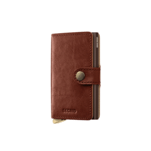 Miniwallet Basco Whiskey : Élégance et Praticité, Secrid, vue de face sur fond blanc 