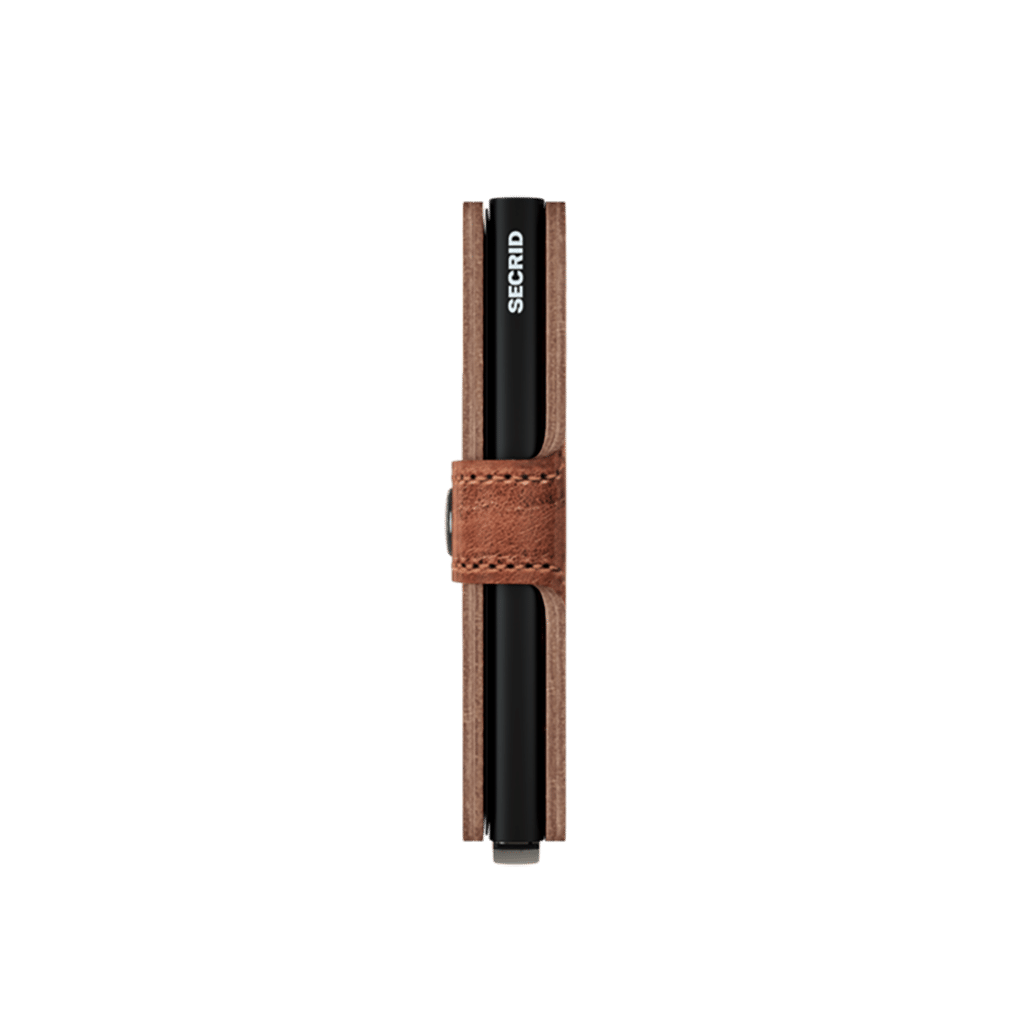 Miniwallet Dutch Martin Whiskey : Élégance et Compacité, Secrid, vue de côté sur fond blanc
