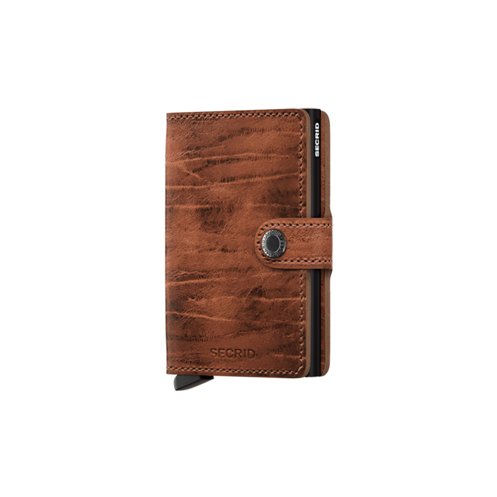 Miniwallet Dutch Martin Whiskey : Élégance et Compacité, Secrid, vue de face sur fond blanc