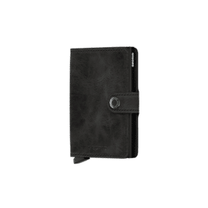 Miniwallet Vintage Black : Élégance et Compacité, Secrid, vue de face sur fond blanc