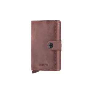 Miniwallet Vintage Mauve : Élégance et Compacité, Secrid, vue de face sur fond blanc