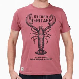 T-shirt Héritage Breton Wine : Un Style Authentique et Confortable, Stered, vue de face sur fond blanc