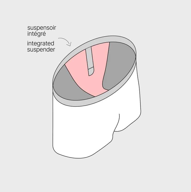 Caleçon 100 % coton biologique – Billy Pop - Billybelt - Croquis