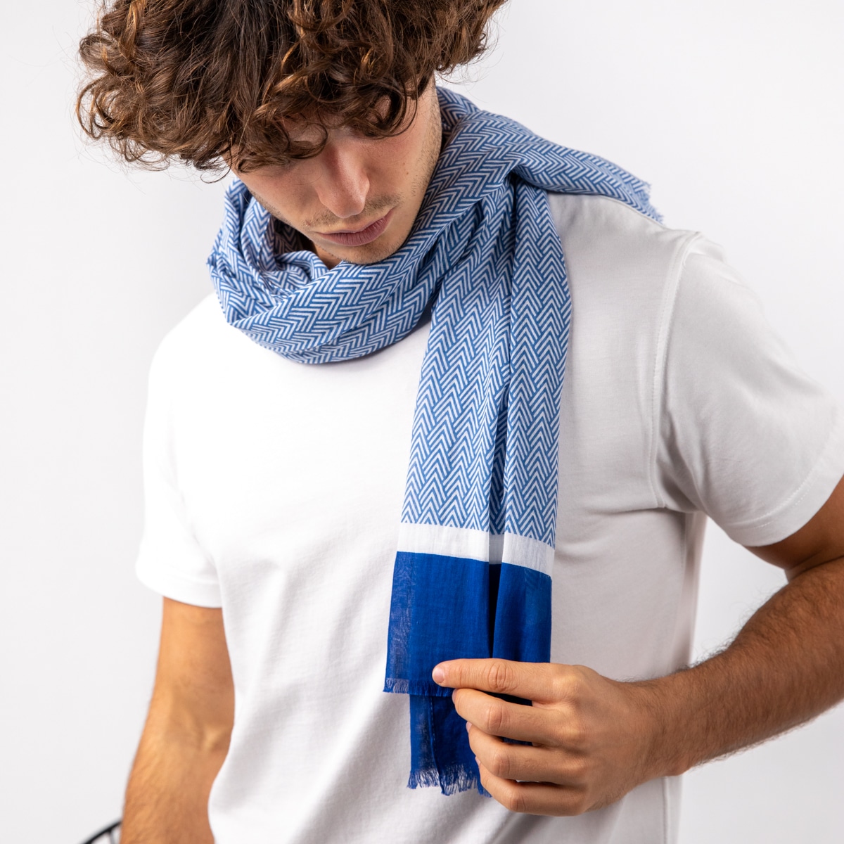 Foulard Biarritz - 100% coton biologique – Billybelt - Porté