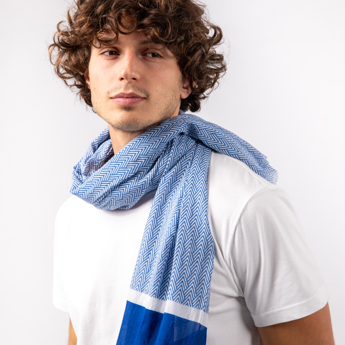 Foulard Biarritz - 100% coton biologique – Billybelt - Porté