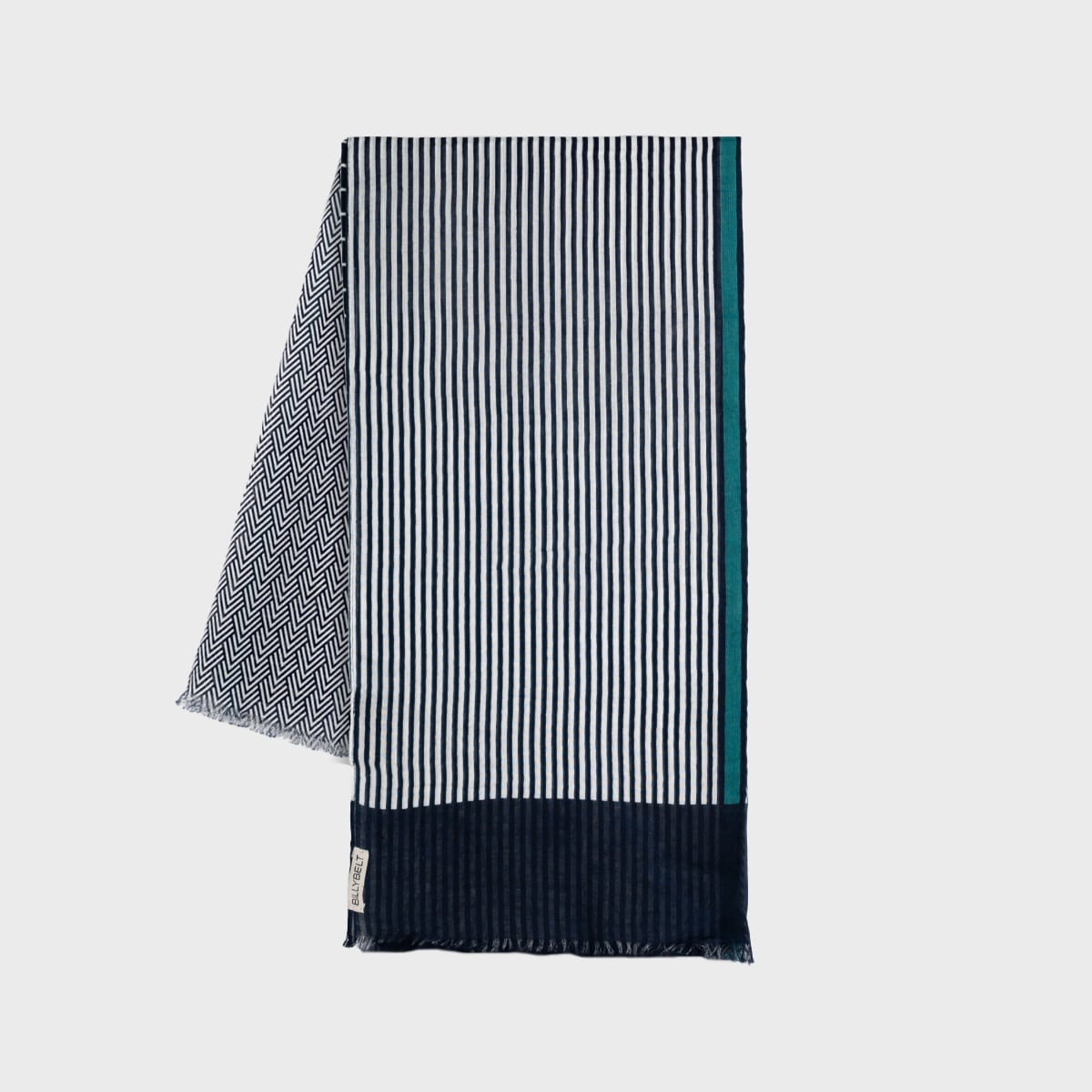 Foulard Dinard - 100% coton biologique – Billybelt - Vu de face sur fond blanc