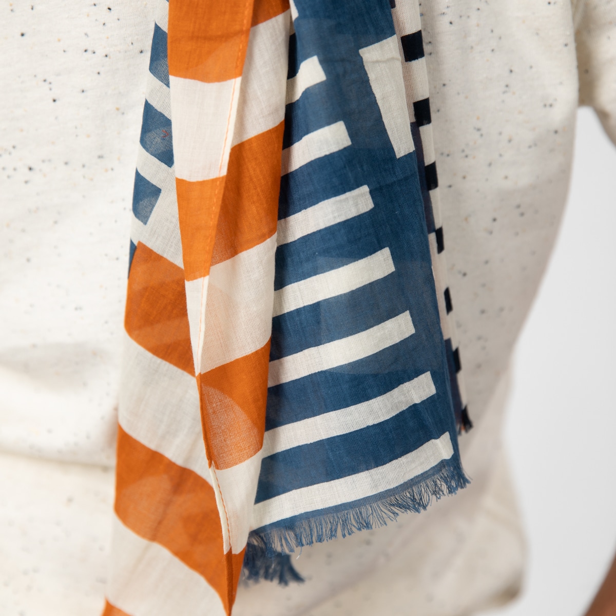 Foulard Nice - 100% coton biologique – Billybelt - Porté