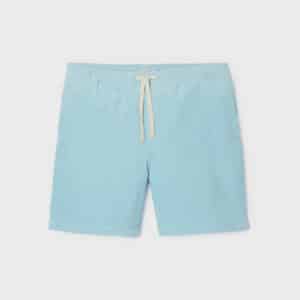 Short en velours Beach Horizon - Bleu clair - Billybelt - Vu de face sur fond blanc
