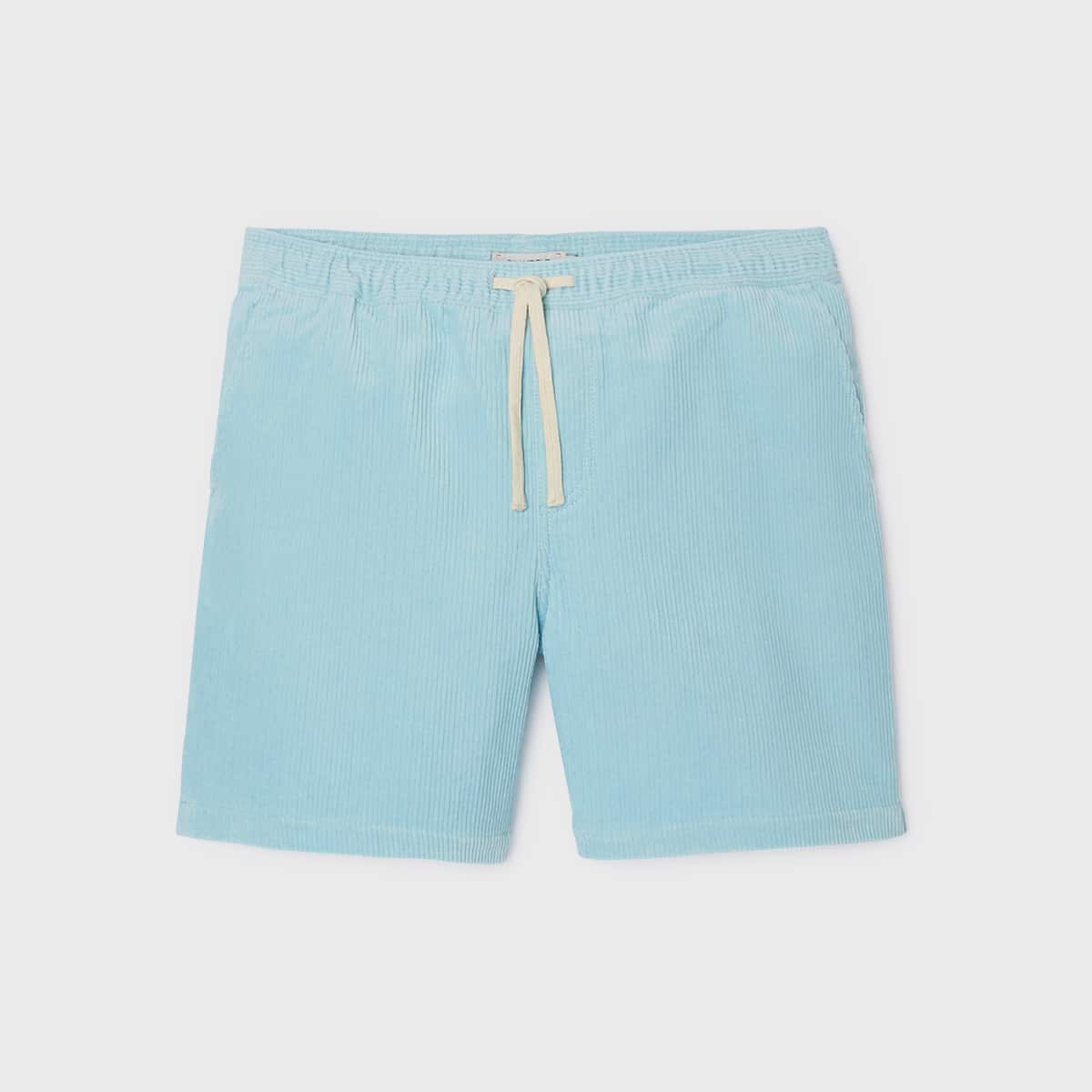 Short en velours Beach Horizon - Bleu clair - Billybelt - Vu de face sur fond blanc