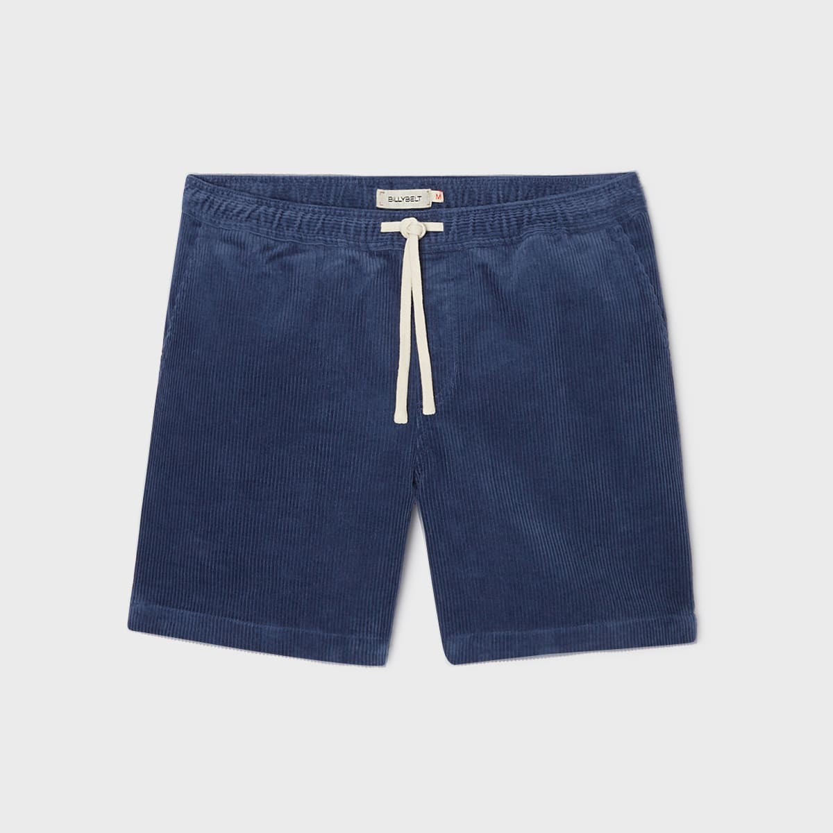 Short en velours Beach Horizon - Bleu marine - Billybelt - Vu de face sur fond blanc