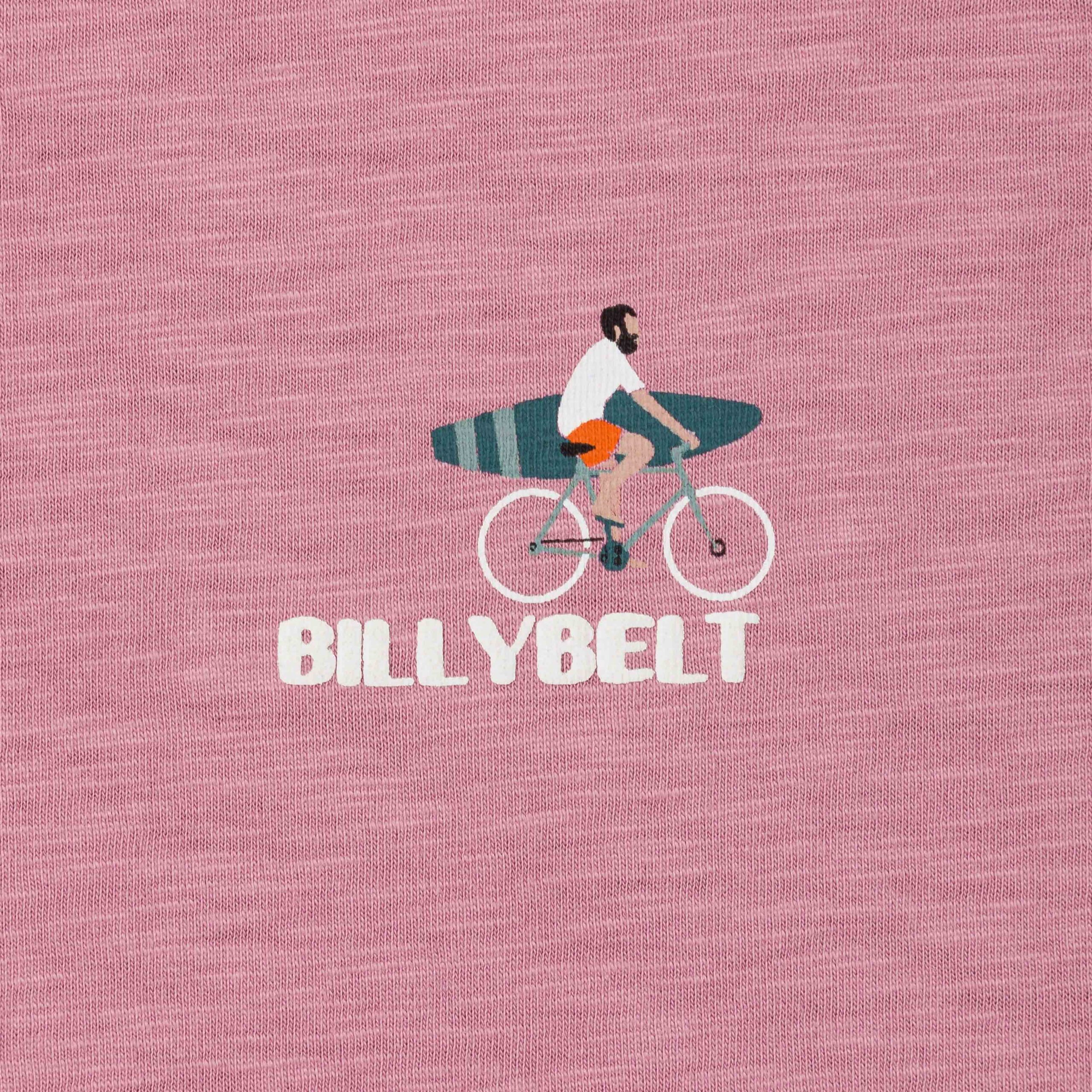 T-shirt 100% coton biologique Surfeur - Rose – Billybelt