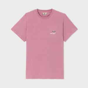 T-shirt 100% coton biologique Surfeur - Rose – Billybelt - Vu de face sur fond blanc