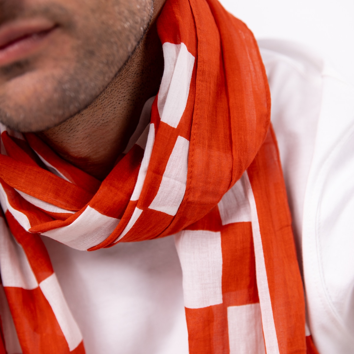 Foulard Milano - 100% coton biologique – Billybelt - Porté
