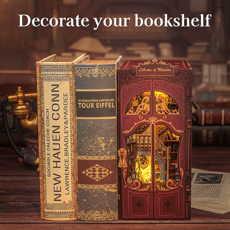 Book Nook Kit – Library of Wisdom – CuteBee - Vue de face