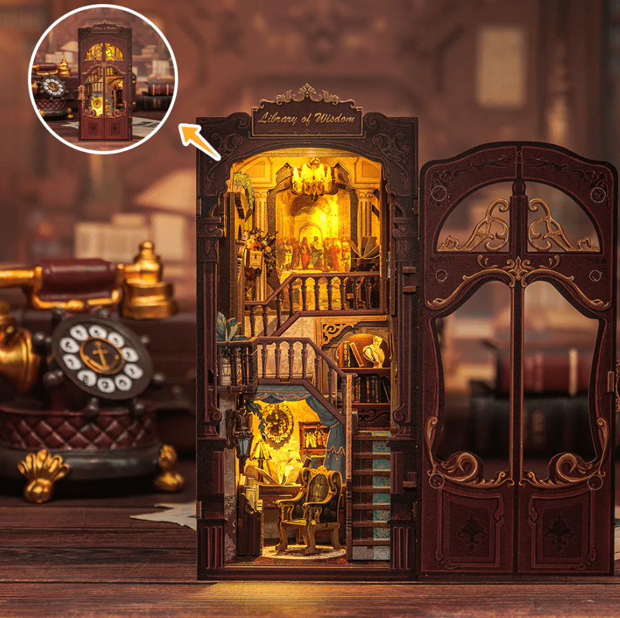 Book Nook Kit – Library of Wisdom – CuteBee - Vue de face