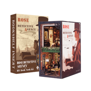 Book Nook Kit – Rose Detective Agency – CuteBee - Vue de côté sur fond blanc