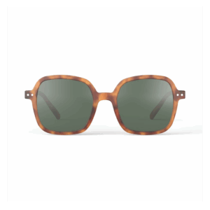 Lunettes de soleil #OFFICE - Havane, Izipizi, vues de face sur fond blanc