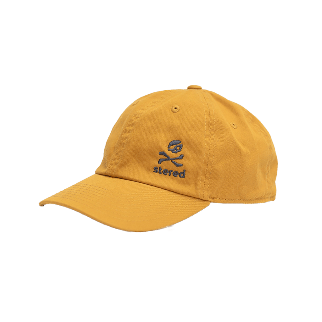 Casquette Korser Jaune, vue de côté sur fond blanc Stered