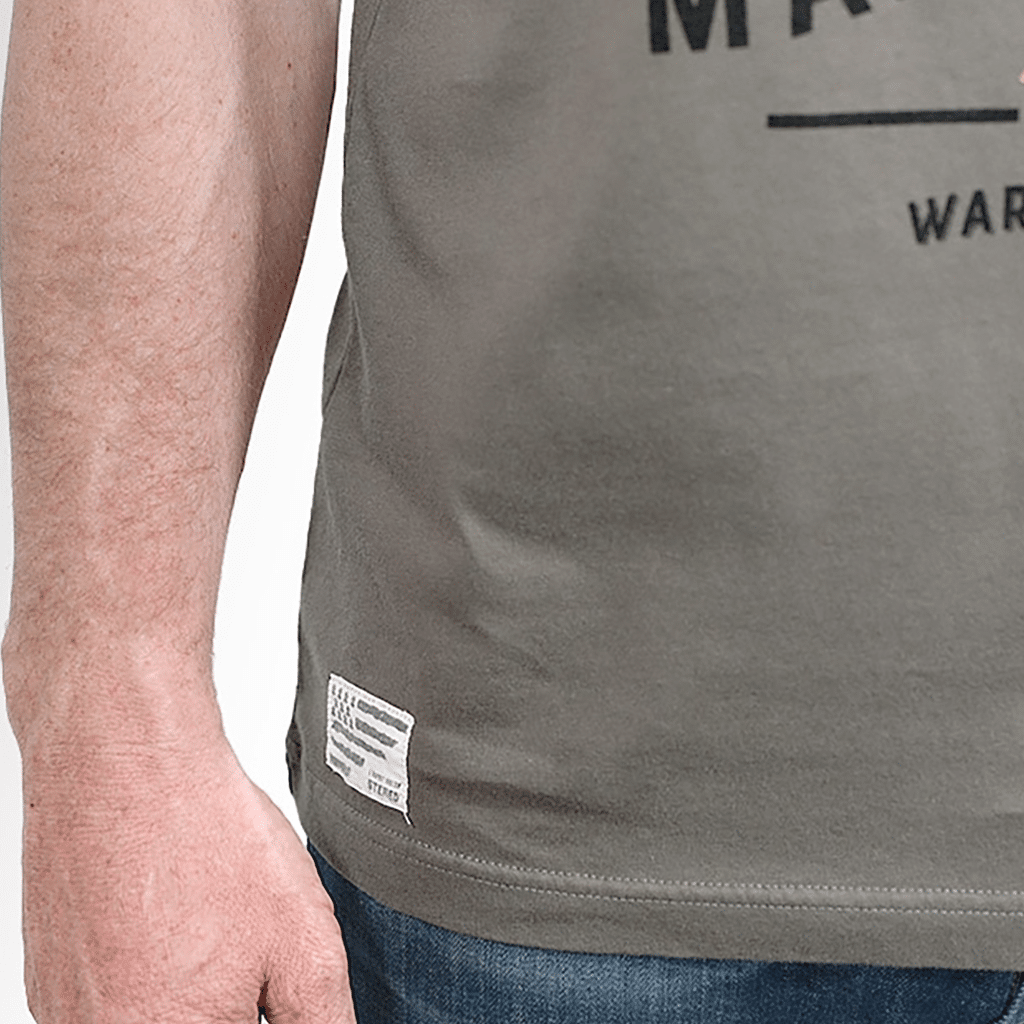 T-shirt Breizh Moto Klub Kaki, Stered, zoom sur le motif