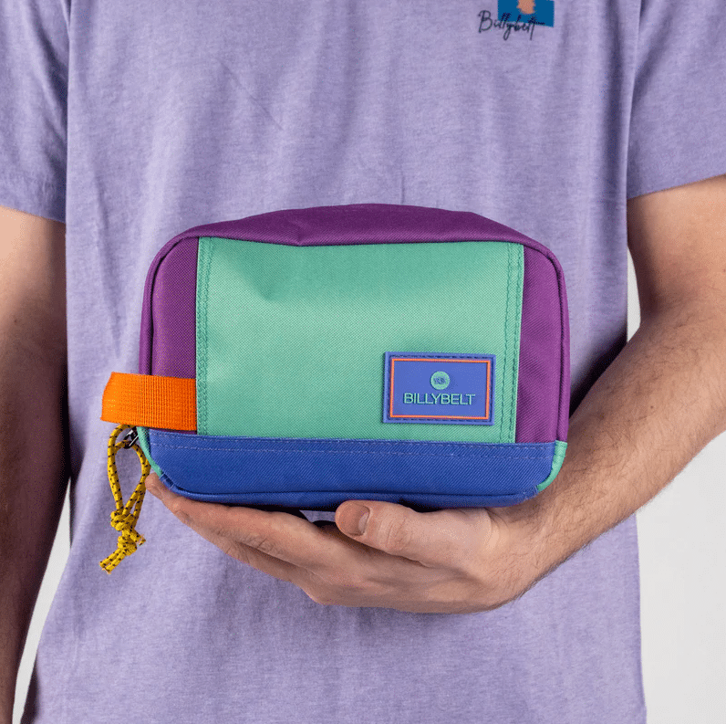 Trousse de toilette 100% polyester recyclé - Multicolore – Billybelt - Vue de face