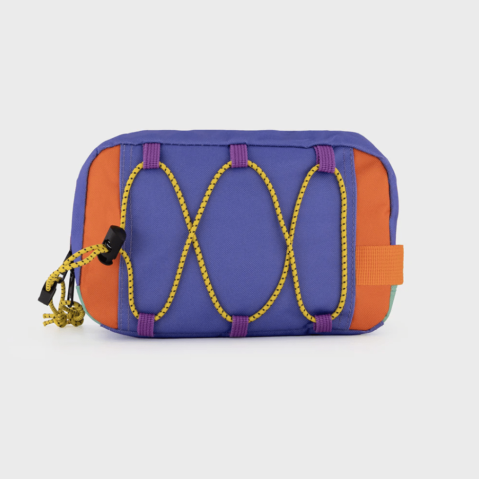 Trousse de toilette 100% polyester recyclé - Multicolore – Billybelt - Vue de dos sur fond blanc