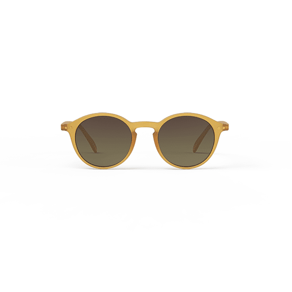 Lunettes de soleil #D - Golden glow, Izipizi, vues de face sur fond blanc