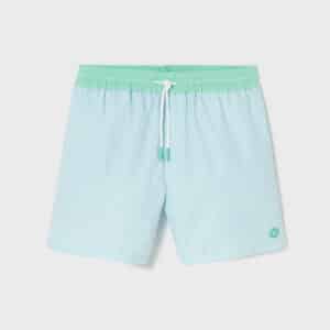 Short de bain en polyester recyclé - Azur, Billybelt, vu de face sur fond blanc