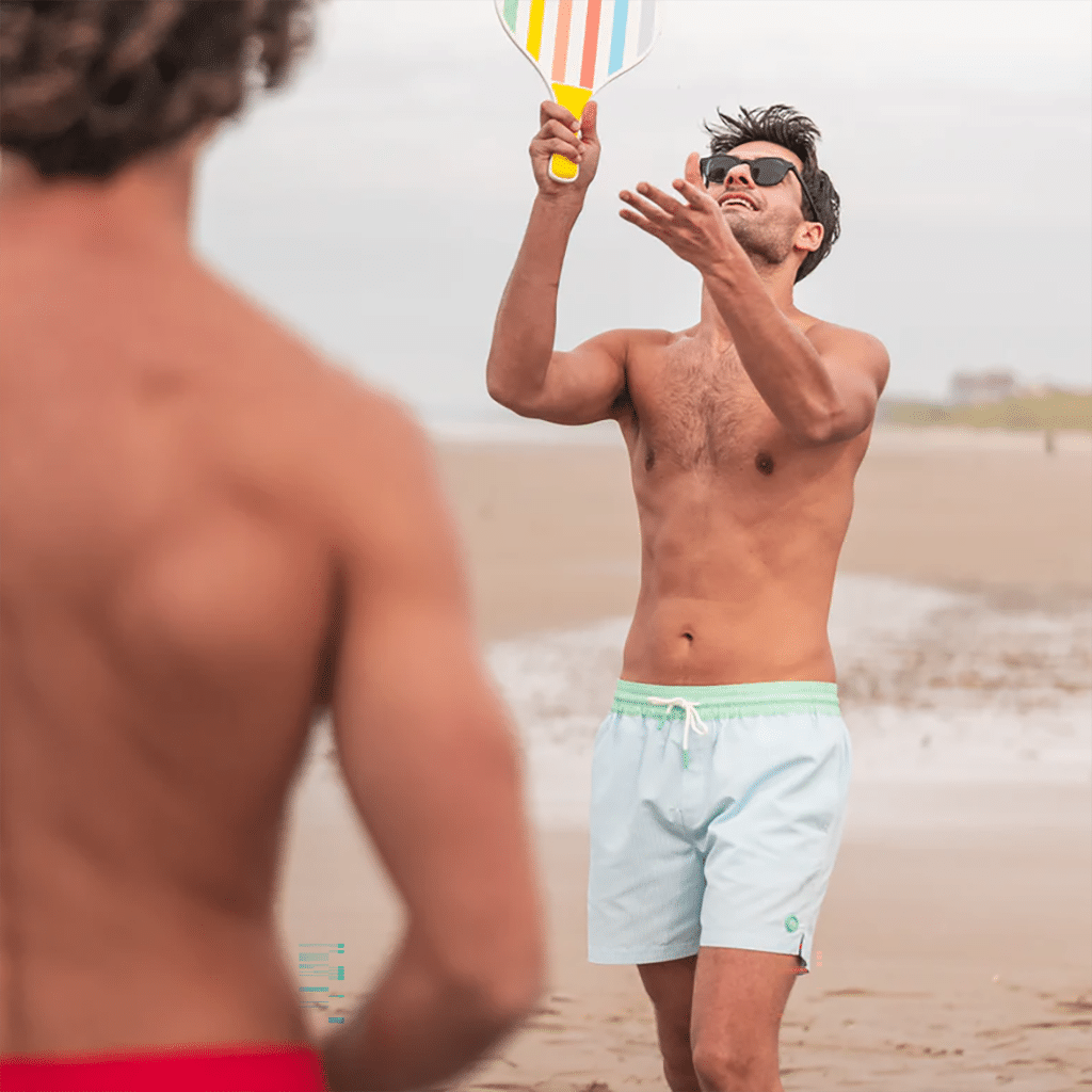 Short de bain en polyester recyclé - Azur, Billybelt, porté