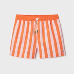 Short de bain en polyester recyclé - Sunset splash - Billybelt - Vu de face sur fond blanc