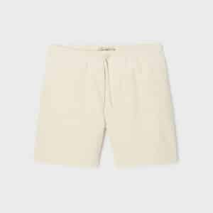 Short en velours Beach Horizon - Ivoire - Billybelt - Vu de face sur fond blanc