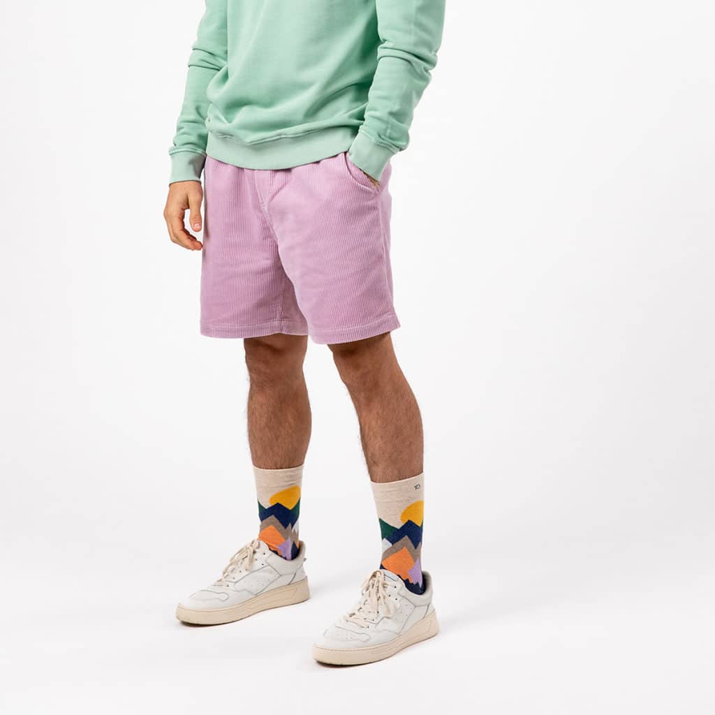 Short en velours Beach Horizon - Parme - Billybelt - Porté