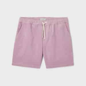 Short en velours Beach Horizon - Parme - Billybelt - Vu de face sur fond blanc