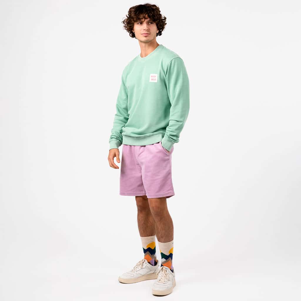 Short en velours Beach Horizon - Parme - Billybelt - Porté