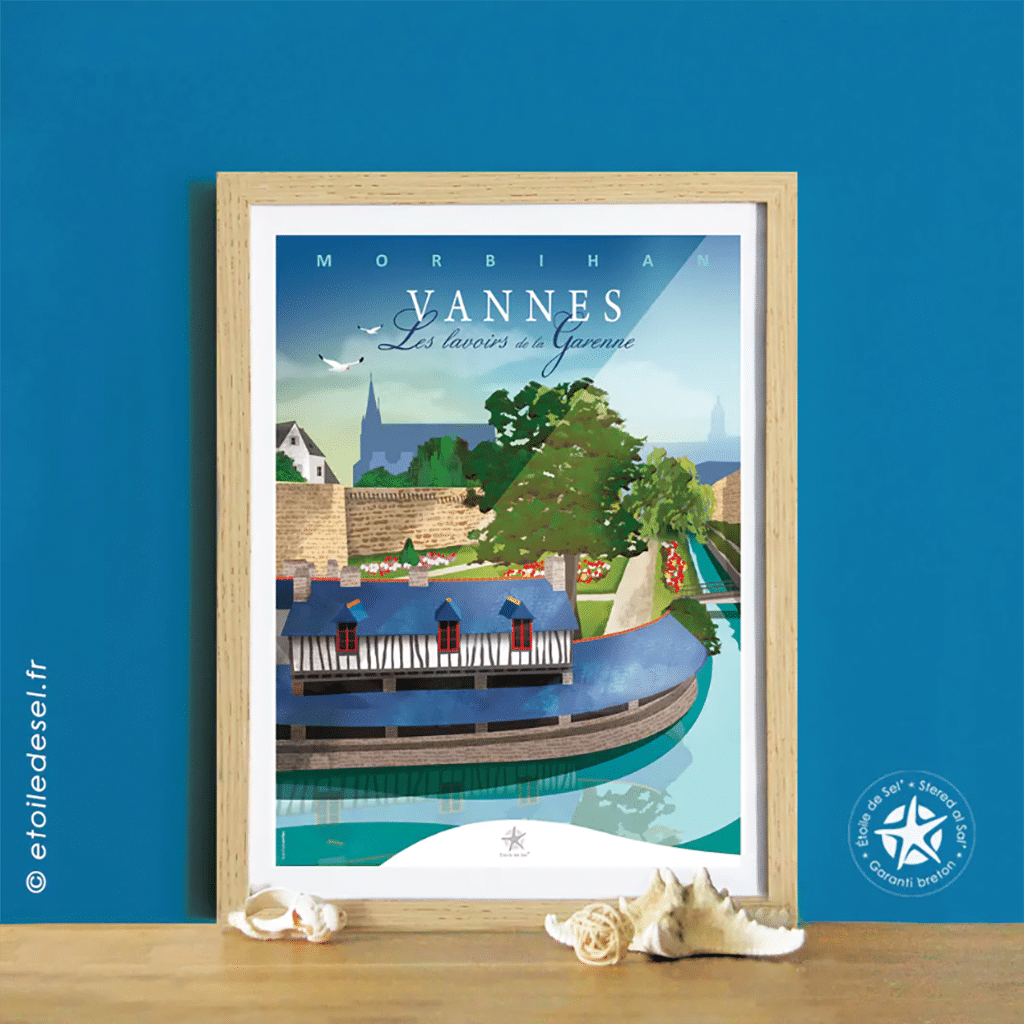 Affiche – Vannes - Les lavoirs de la Garenne - Étoile de Sel - Ambiance