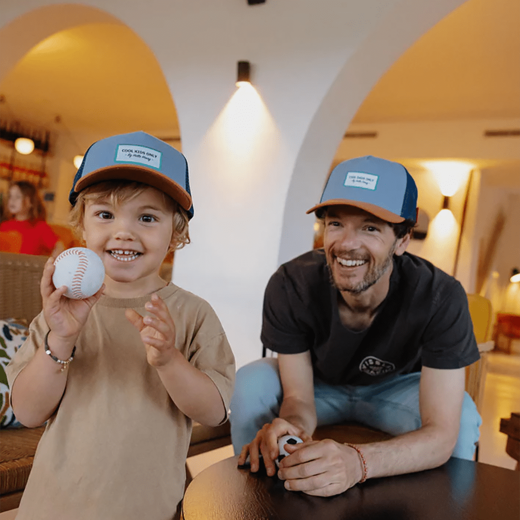 Casquette Trucker Papa – Mini Marine – Hello Hossy. Portée